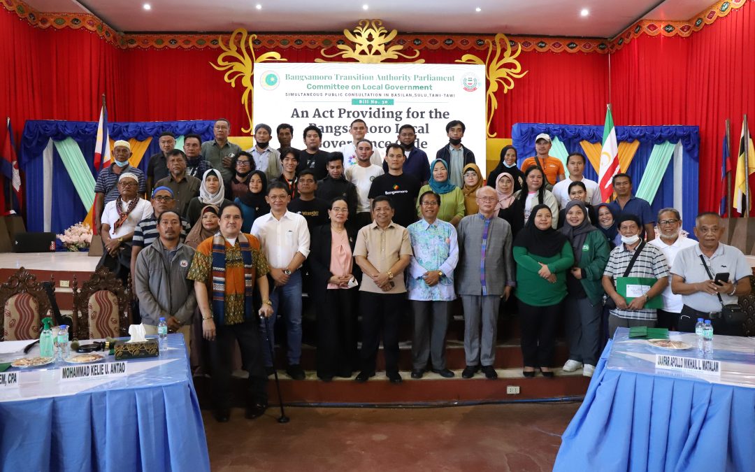 Bangsamoro Parliament concludes consultations on local governance code in Tawi-Tawi