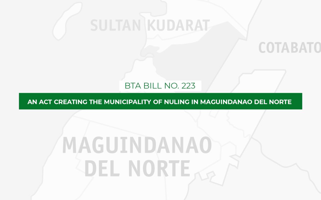 Nuling Municipality proposed in Maguindanao del Norte