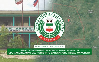 Bangsamoro lawmakers seek conversion of Upi Agricultural School to Bangsamoro Tribal University for indigenous education